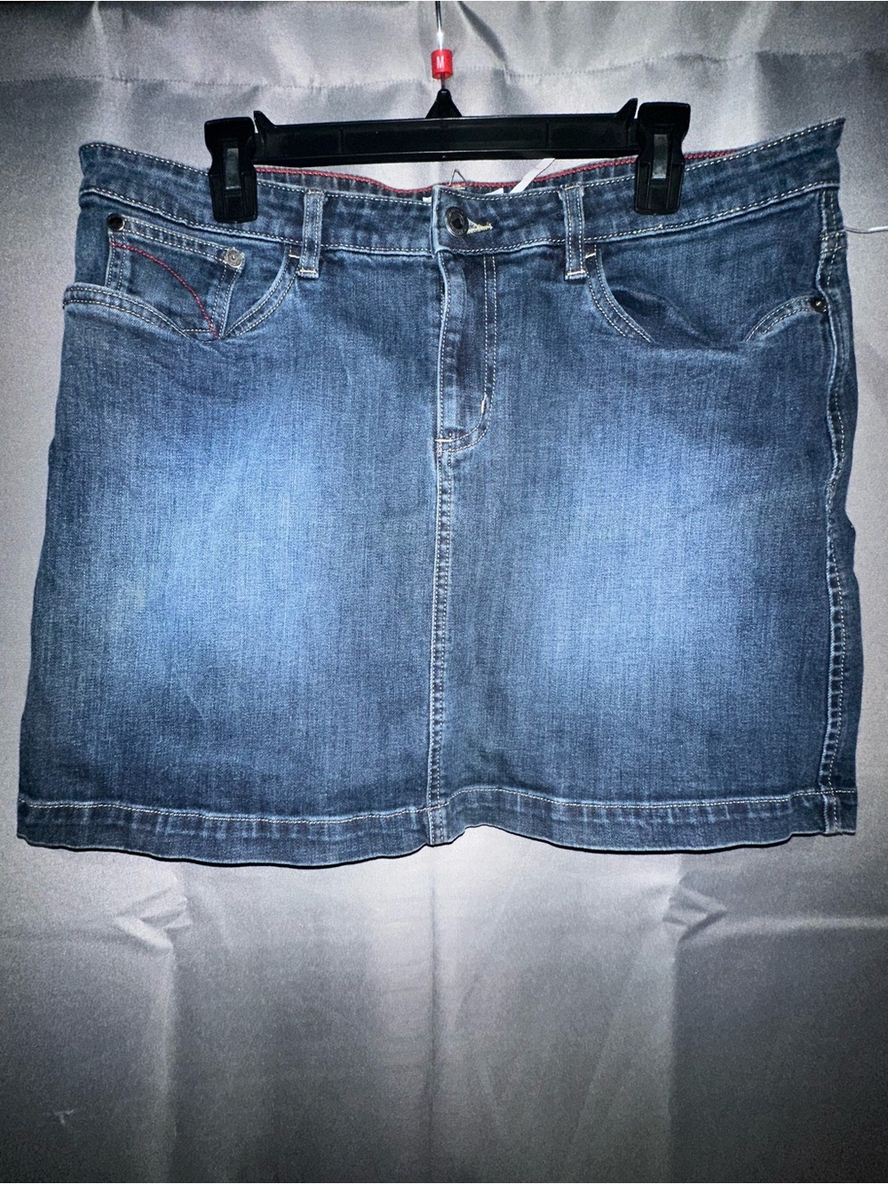 Blue Denim Mini Skirt